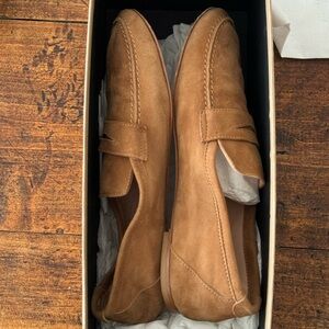 Classic Tan Women's Suede Loafers
